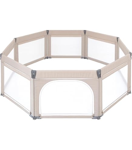 Amazon.co.jp: たためる木製サークル フレックス DX 扉付き6枚パネル